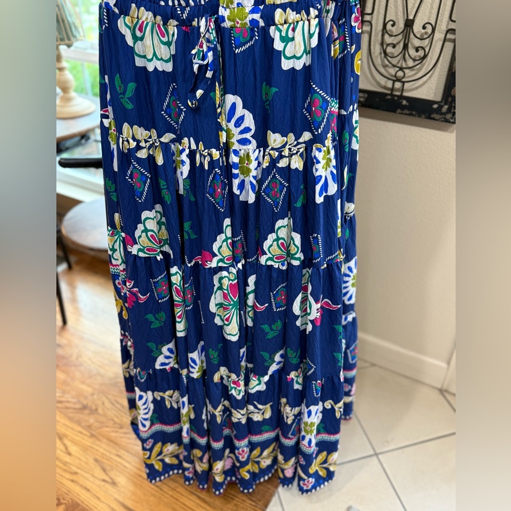 Floral Maxi Dress in Blue - Picture 5 of 7